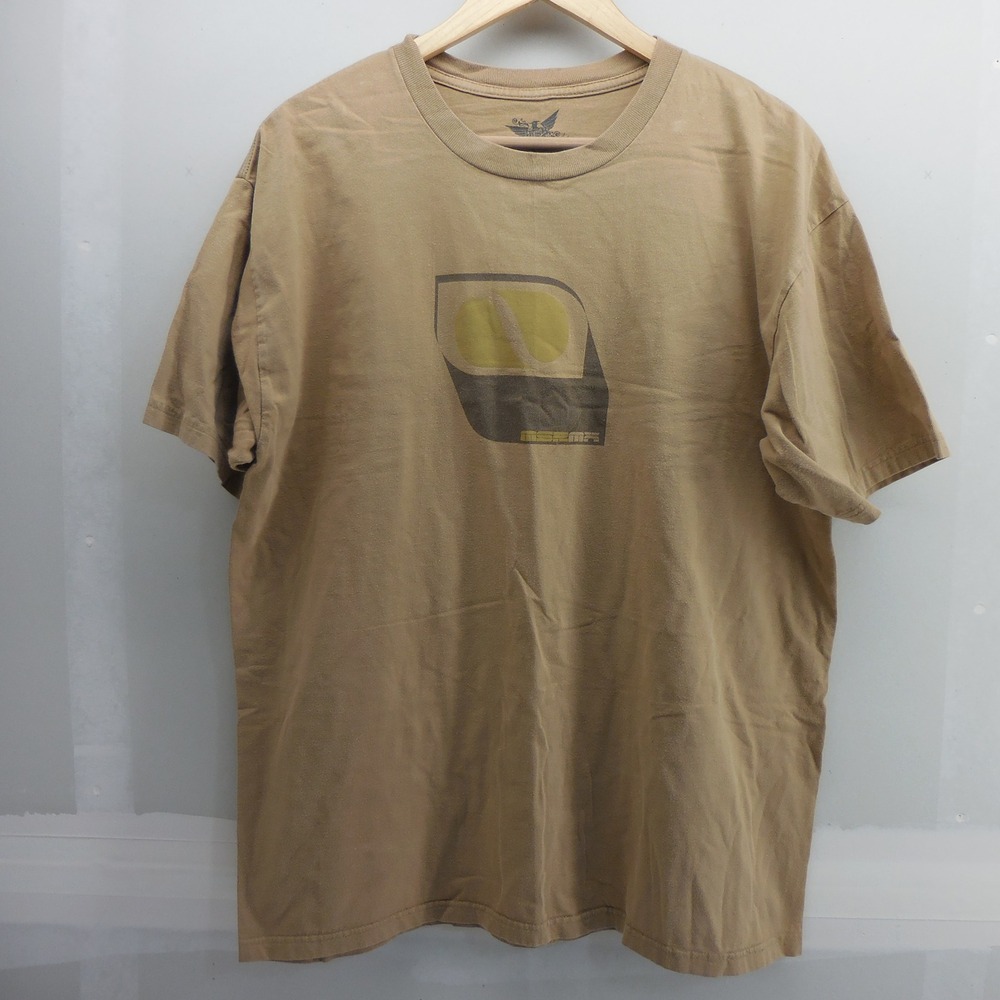 MSR Motocross Graphic T-Shirt Mens XL Tan Short‎ Sleeve Vintage Racing Tee
